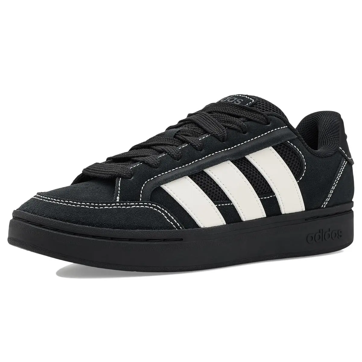 Man`s Sneakers Athletic Shoes  Grand Court Alpha Black/White/Carbon by Adidas