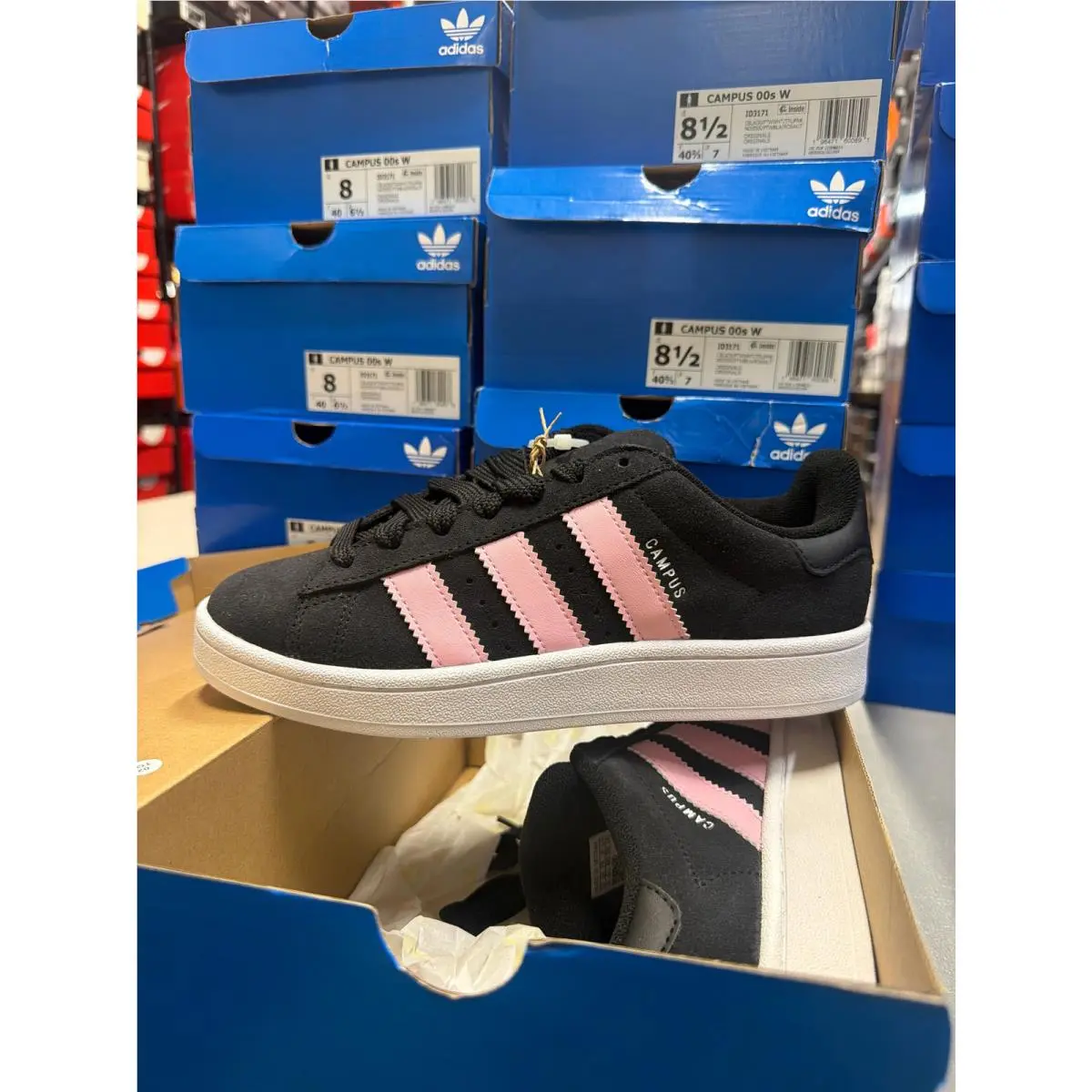Campus 00s Core Black True Pink Women`s ID3171 by Adidas