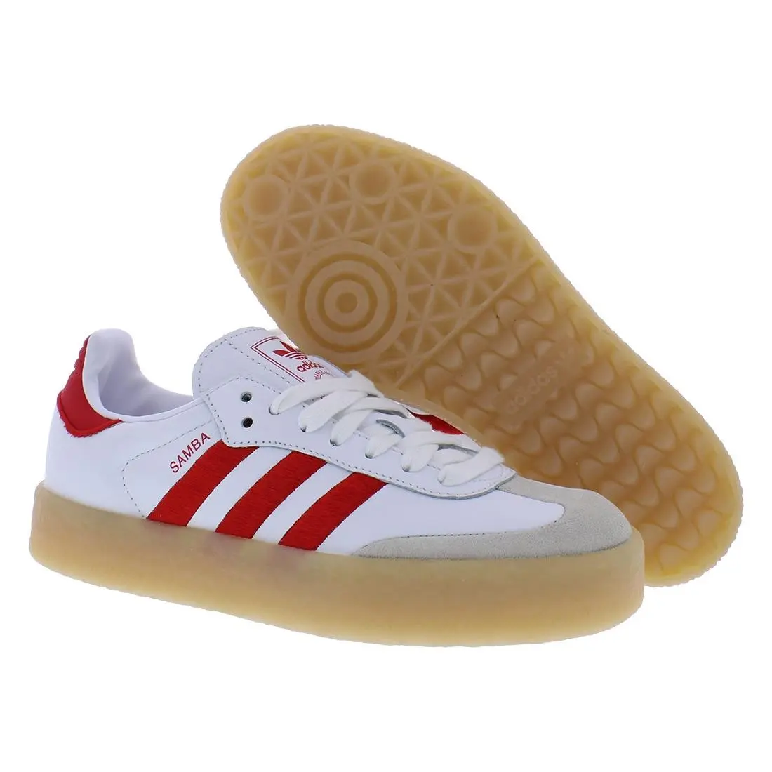 Adidas shoes - Cloud White/Better Scarlet/Cloud White, Main: White 4