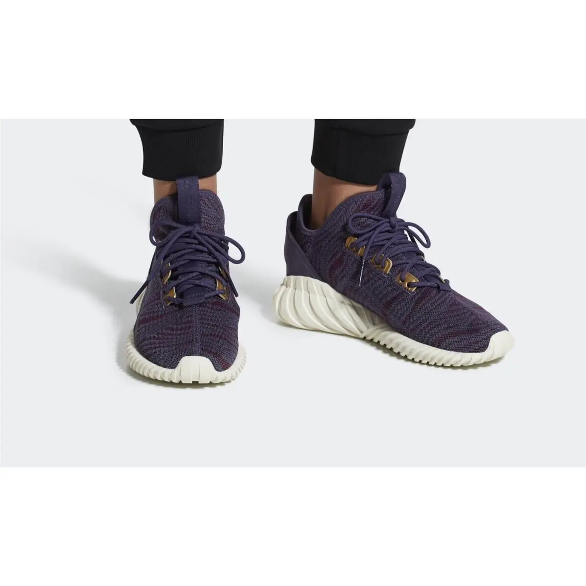 Originals Tubular Doom Sock CQ2454 Puple Maroon Women`s Running Shoes by Adidas