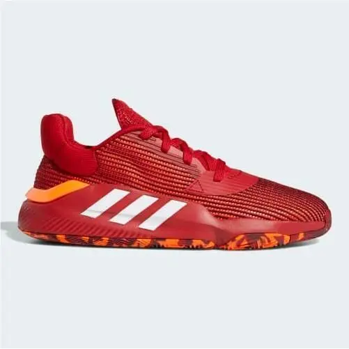 Mens  Pro Bounce 2019 Low EF0471 Basketball Red/white Shoes Sneakers by Adidas