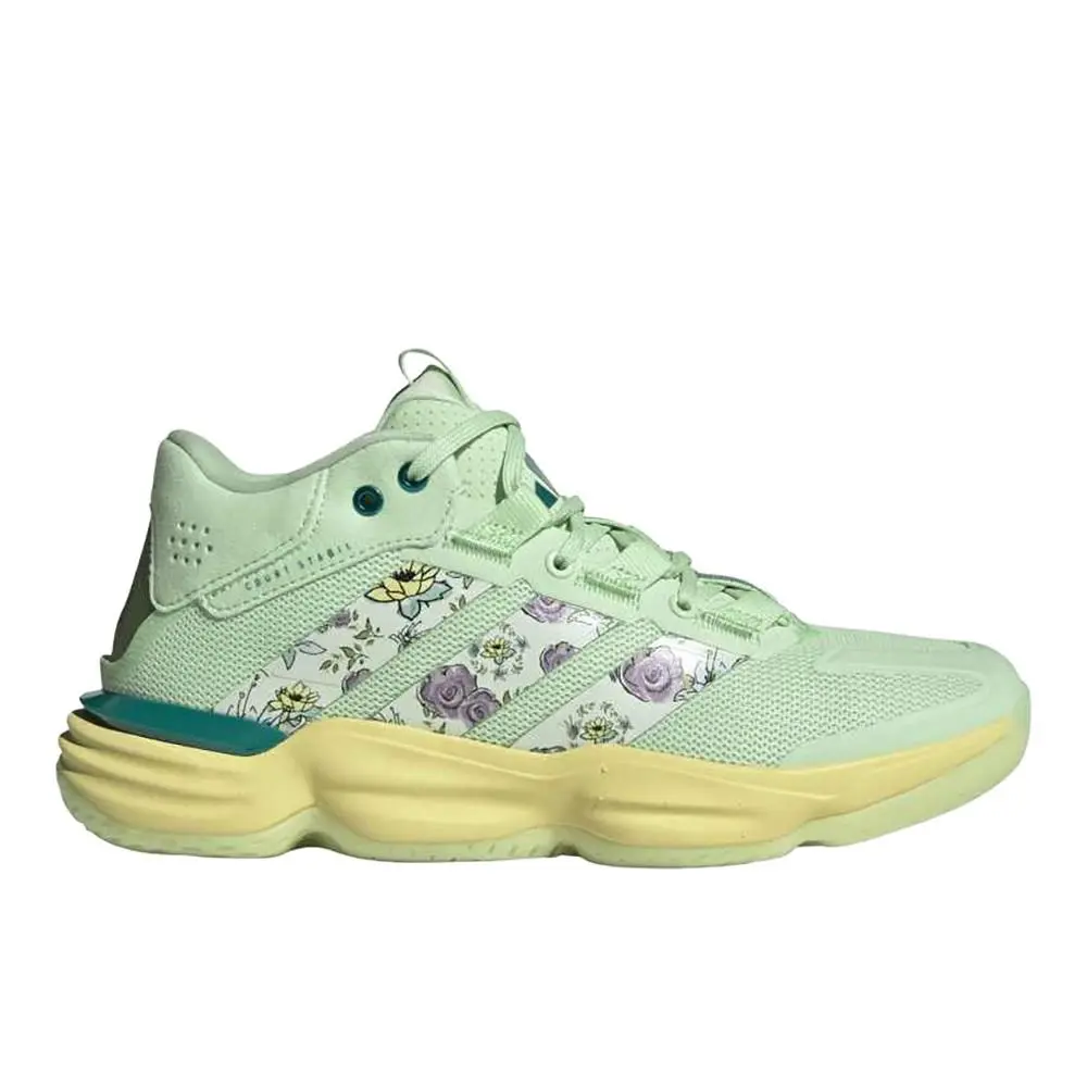 Adidas Princess Court Stabil Indoor Womens Green Sneakers Athletic Shoes SB11