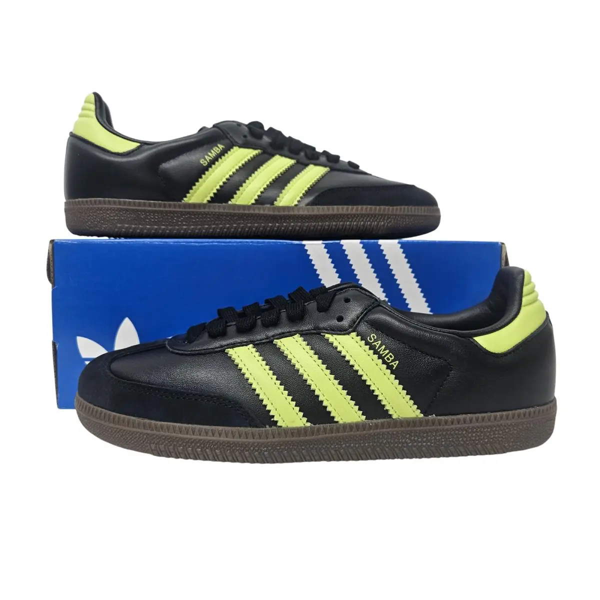 Adidas Samba OG Women`s Sneakers Core Black / Pulse Lime / Gum Shoes JS1387