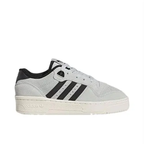 Adidas Kids` Originals Rivalry Low Casual Shoes - Core Black/Wonder Silver/Off White