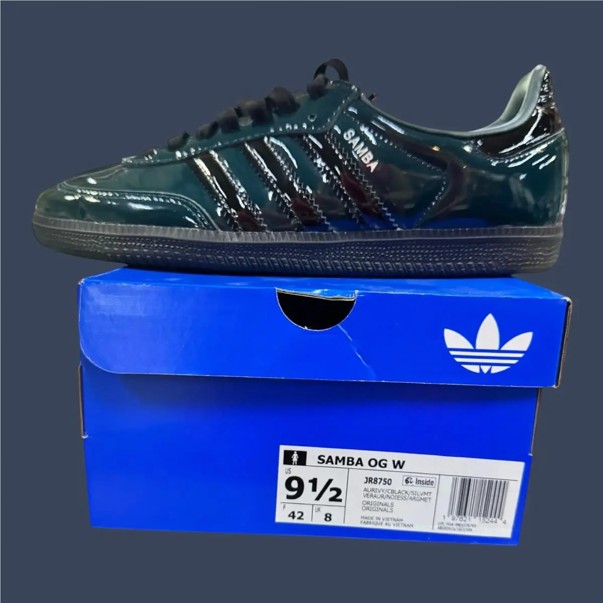 Adidas shoes - Adidas Samba OG JR8750 | Aurora Ivy Patent Leather | Women`s 3