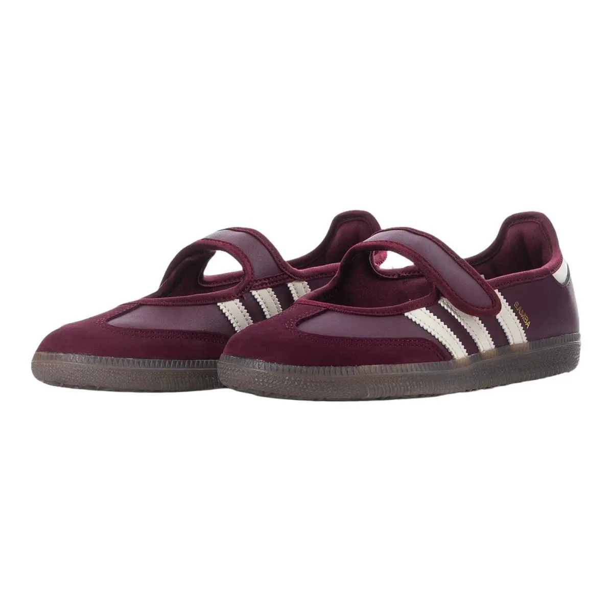 Adidas shoes - Samba Jane - Samba Jane - Maroon/Cream White/Gold Metallic 0