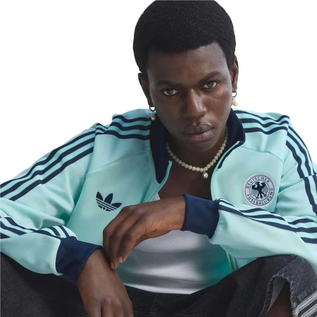 Adidas clothing - Germany Track Suit - Germany Track Suit - Aqua 19