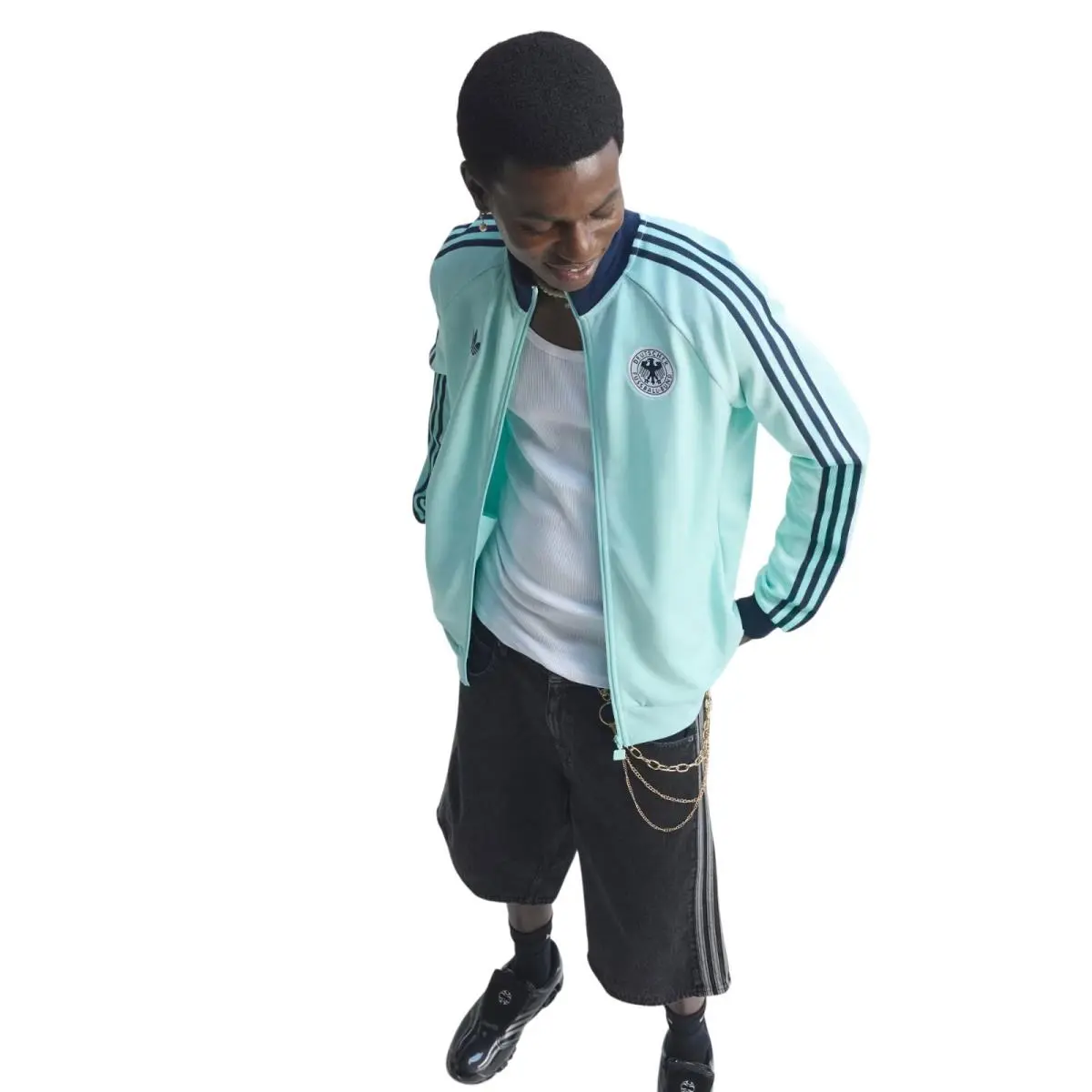 Adidas clothing - Germany Track Suit - Germany Track Suit - Aqua 17