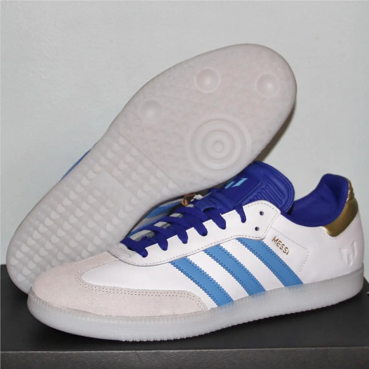 Lionel Messi x Samba Indoor Soccer Shoes Men 7 7.5 11 12 Argentina ID3550 by Adidas