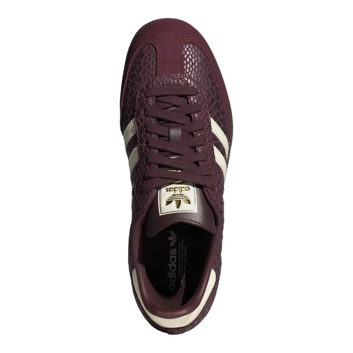 Adidas shoes - Samba Og Snakeskin - Samba Snakeskin - IH3979 - Maroon/Cream White/Gold Metallic 8