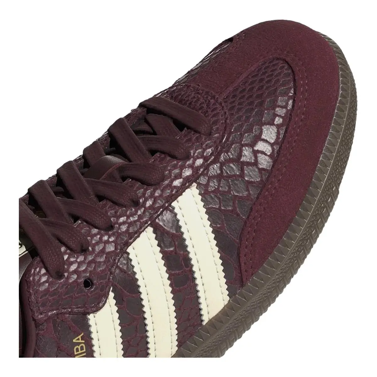 Adidas shoes - Samba Og Snakeskin - Samba Snakeskin - IH3979 - Maroon/Cream White/Gold Metallic 9