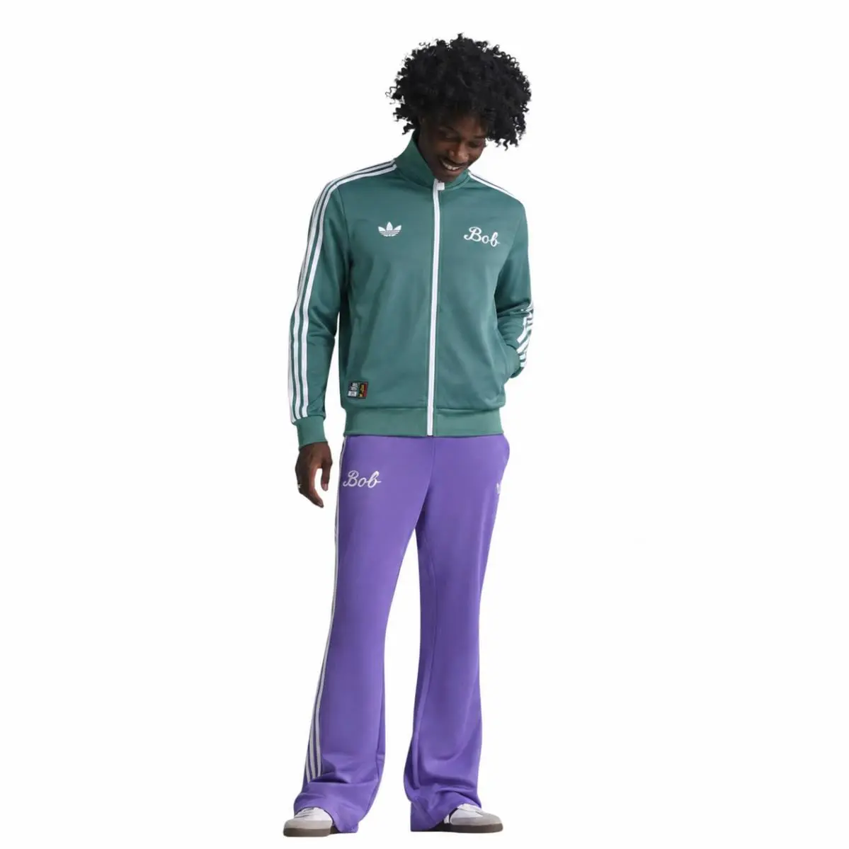 Adidas clothing - Adidas Bob Marley OG Track Suit - Green & Purple 12