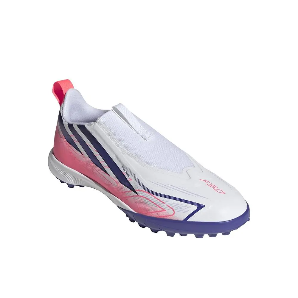 Adidas shoes - adidas F50 Hyperfast League Laceless Turf Football - SB1158-KK1325 - White 6
