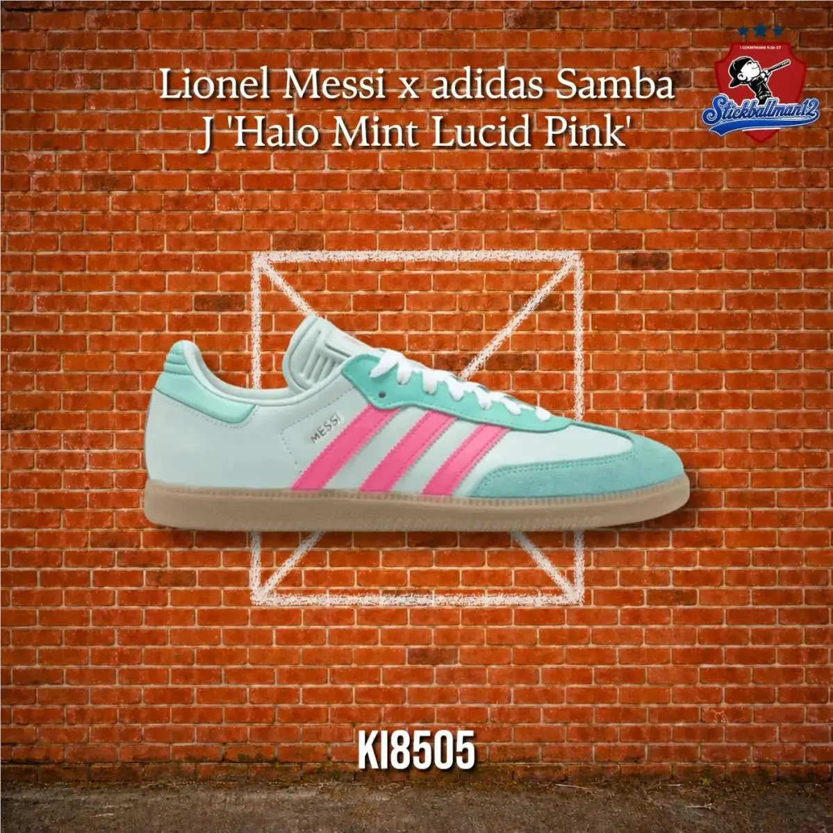 Adidas Samba Messi Halo Mint Pink KI8505