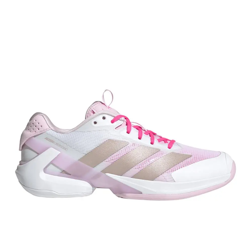 Adizero Ubersonic 5 Tennis Womens Gold Pink White Sneakers Athletic Sh by Adidas