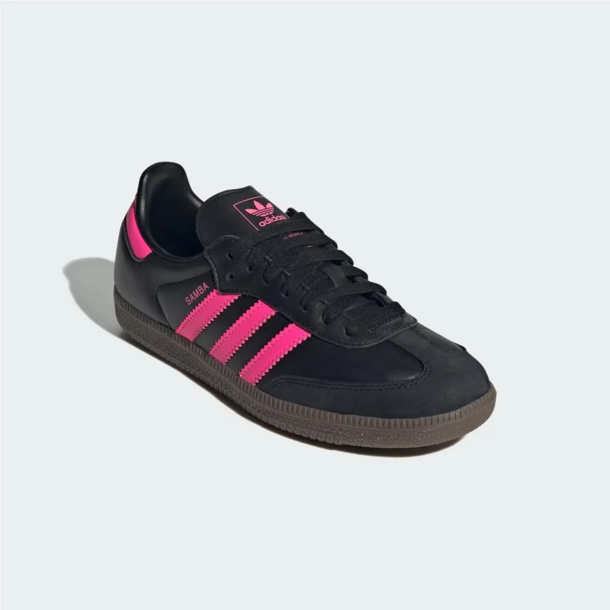 Adidas Samba OG JS1386 Sneakers Women`s US 6 Black Pink Lifestyle Shoes SHOP551