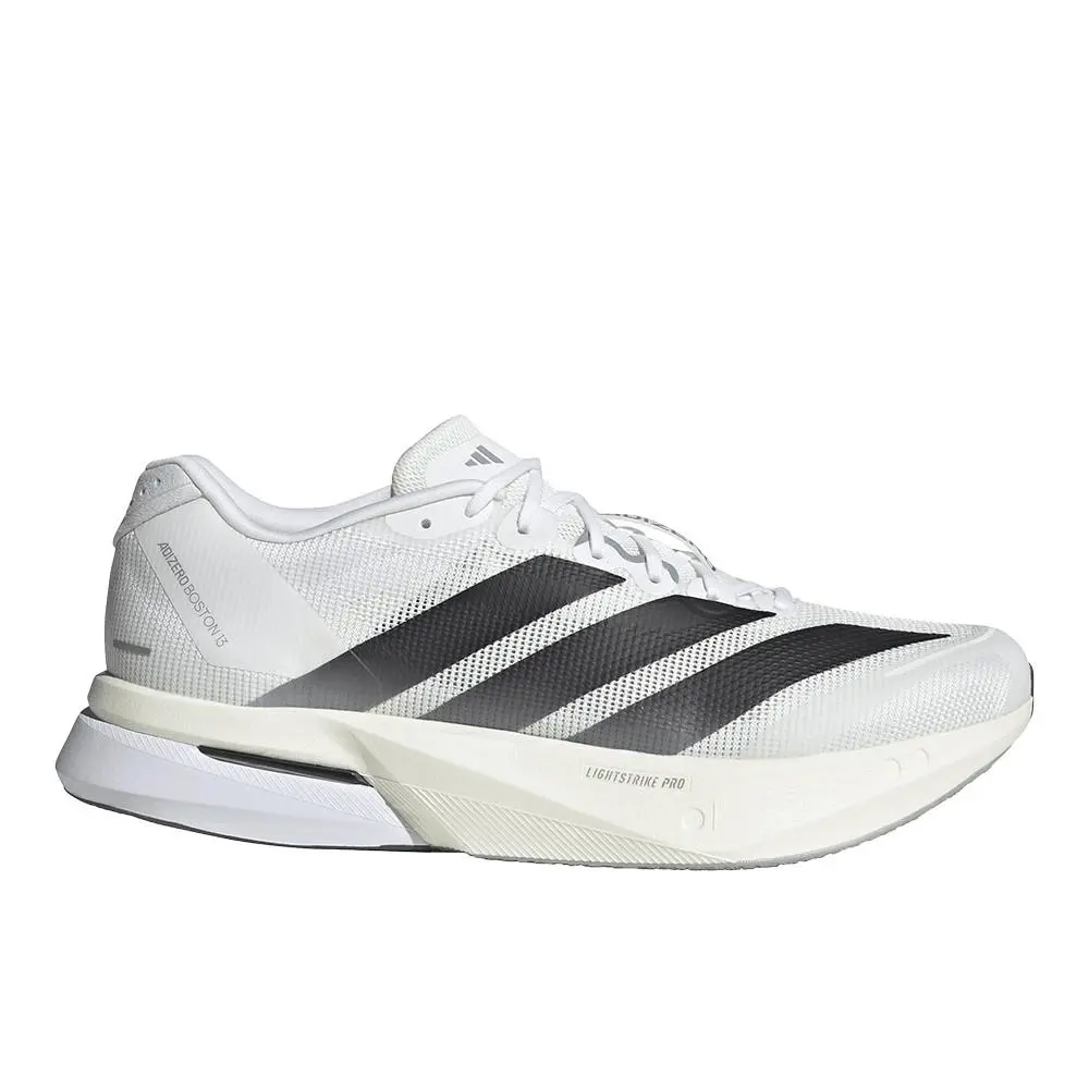 Adidas Adizero Boston 13 Mens White Sneakers Athletic Shoes SB1158-JS4939