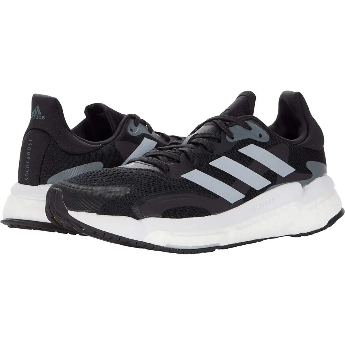 Stroke Solar Boost 3 Men Men Sneakers Core Black Halo Silver Grey Six by Adidas