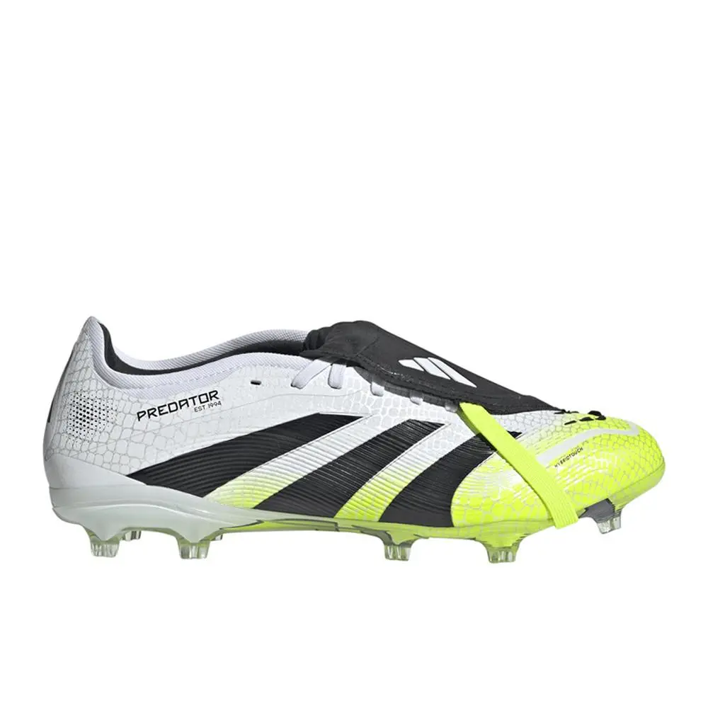 Adidas shoes - adidas Predator Pro FoldOver Tongue Firm Ground - JS4071 - White, Yellow 7
