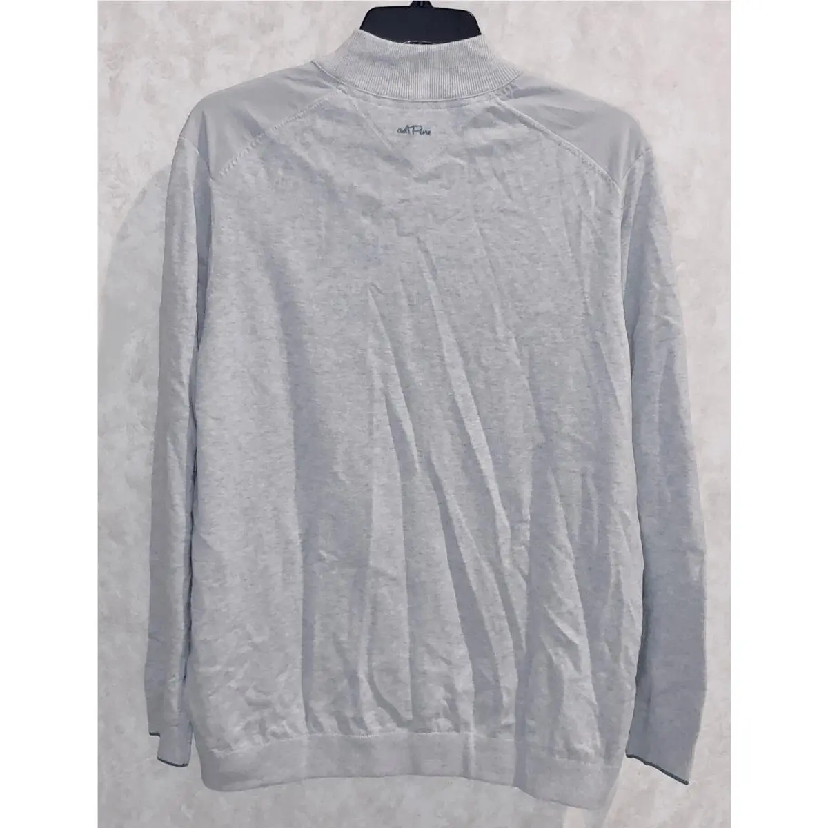 Adidas clothing - ADIDAS Adipure Hybrid 1/4 Zip L/S Pullover Golf Sweater - AF2818 - Gray, Main: Gray 1