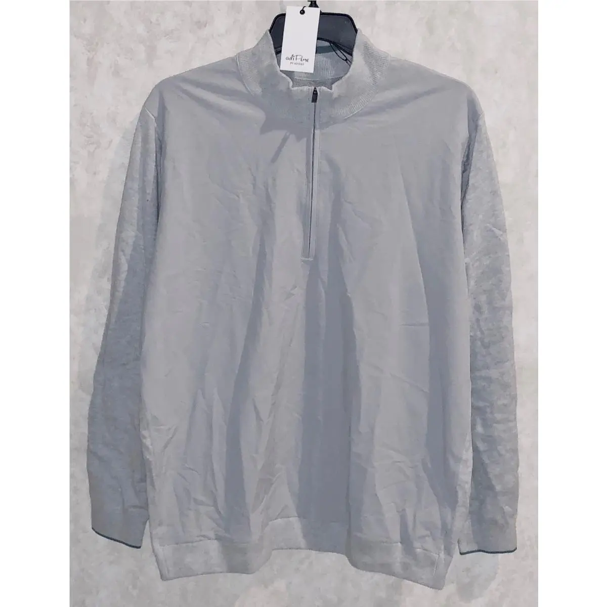 Adidas clothing - ADIDAS Adipure Hybrid 1/4 Zip L/S Pullover Golf Sweater - AF2818 - Gray, Main: Gray 10