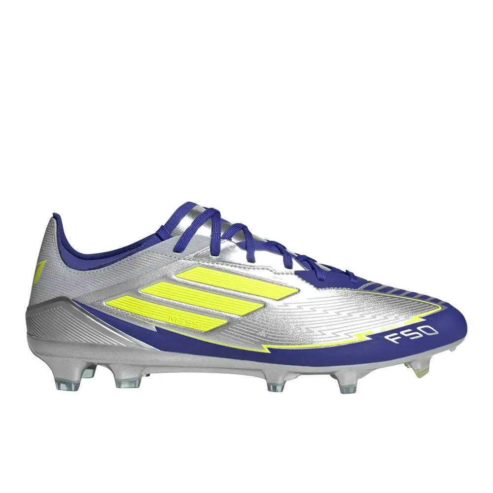 Adidas shoes - adidas F50 Pro Messi Firm Ground - JR8023-A - Silver 5