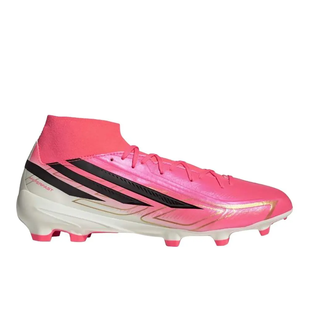 F50 Hyperfast League Mid Firm Ground Soccer Cleats Unisex Pink Sneakers A by Adidas