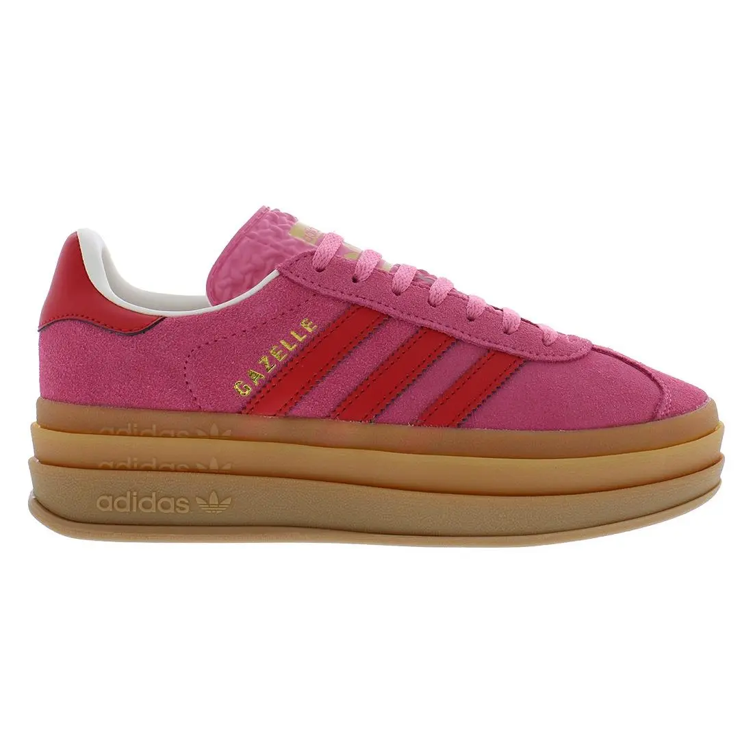 Adidas Gazelle Bold GS Girls Shoes - Pink/Red, Main: Pink