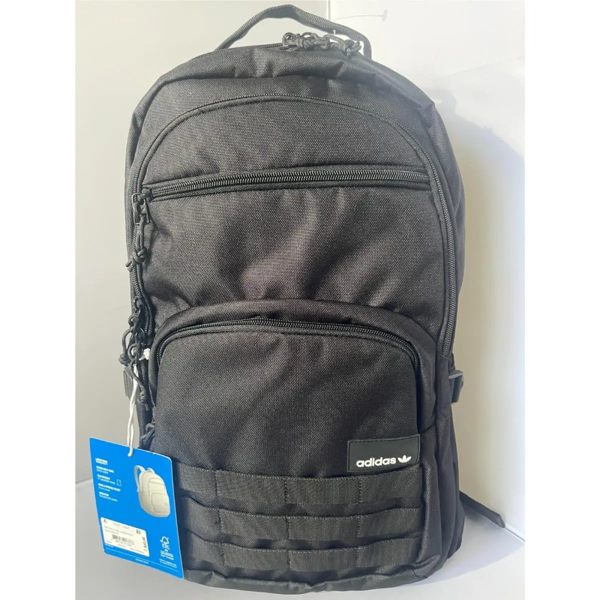 Originals Daily Backpack Black or Blue Padded Back Panel Tech Friendly by Adidas