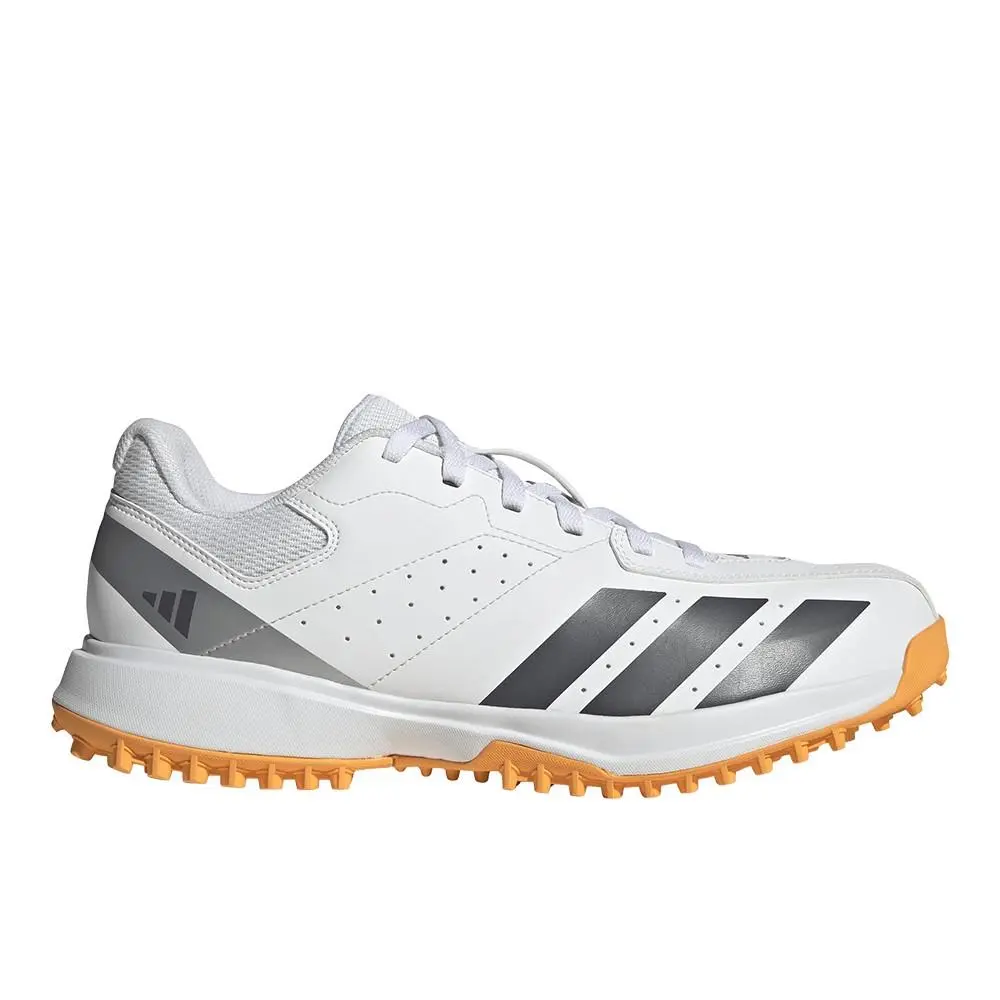Howzat Spikeless Cricket Mens White Sneakers Athletic Shoes SB1158-JQ854 by Adidas
