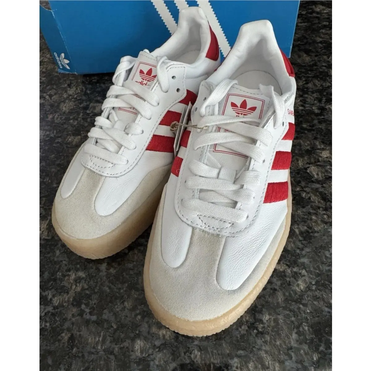 Adidas shoes - adidas Sambae - Sambae - ID0438 - White/Scarlet Red 1