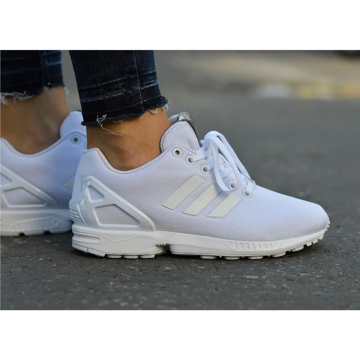 Adidas shoes - adidas ZX Flux - Flux - running shoes - WHITE WHITE 0