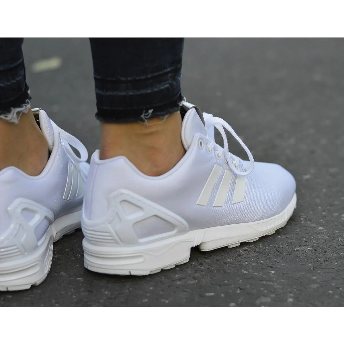 Adidas shoes - adidas ZX Flux - Flux - running shoes - WHITE WHITE 13