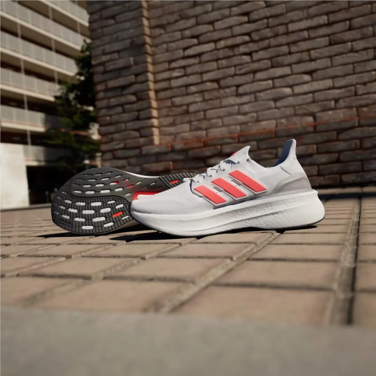 Adidas shoes - adidas UltraBoost 5 - UltraBoost - ID8818 - WHITE/RED/SILVER 8