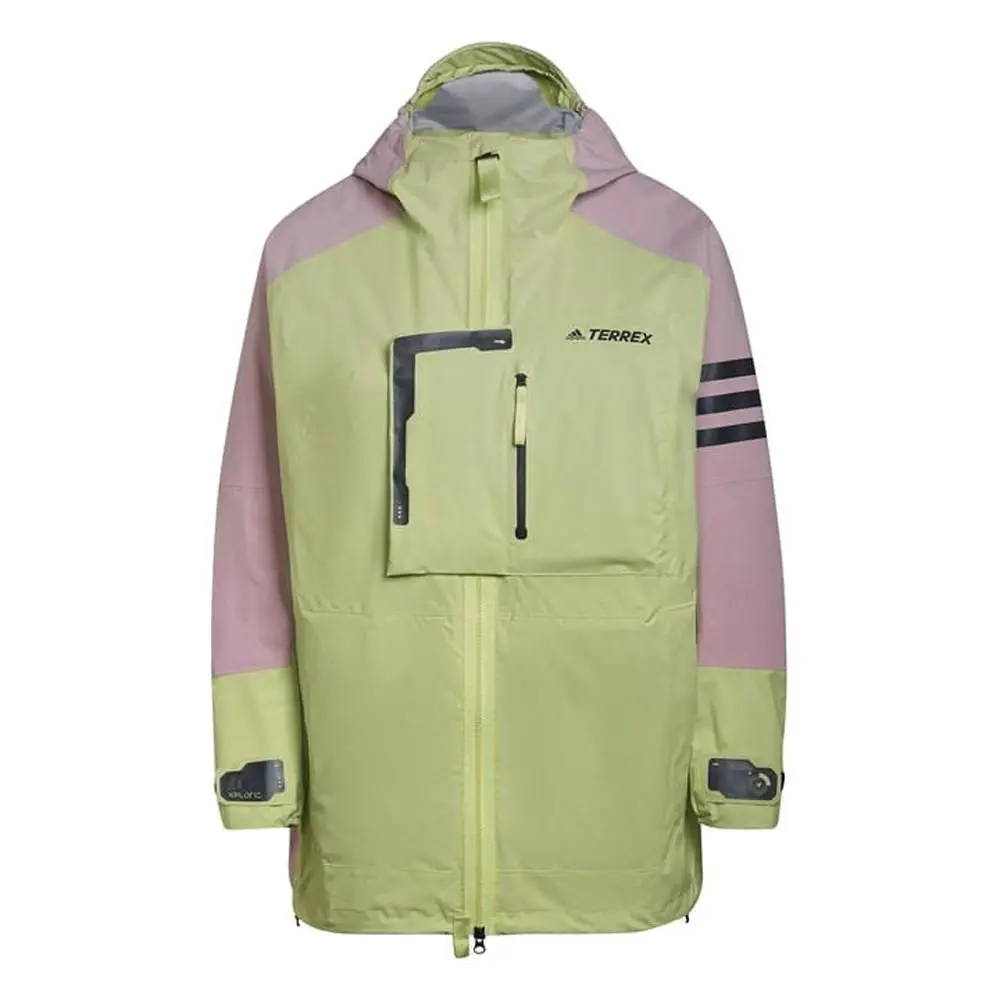 Adidas Womens Terrex Xploric Rain. Rdy Hiking Jacket Pulse Lime/magic Mauve