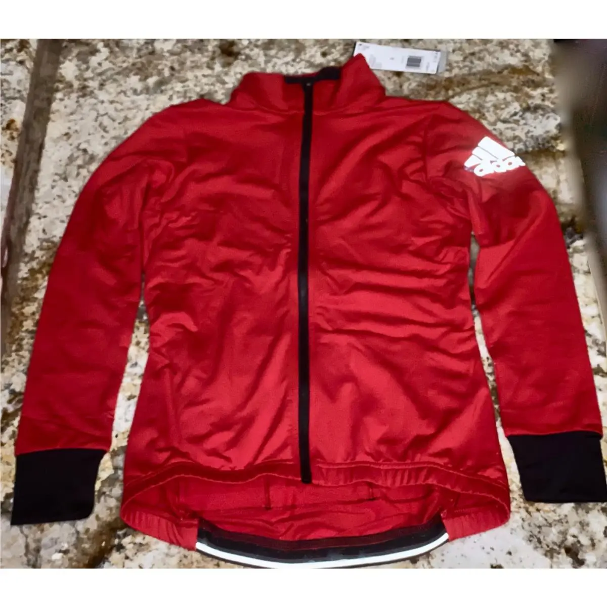 Adidas clothing - ADIDAS Climaheat Triathlon Cycling Red Black Winter L/S Jersey - BR9935 - Red 3
