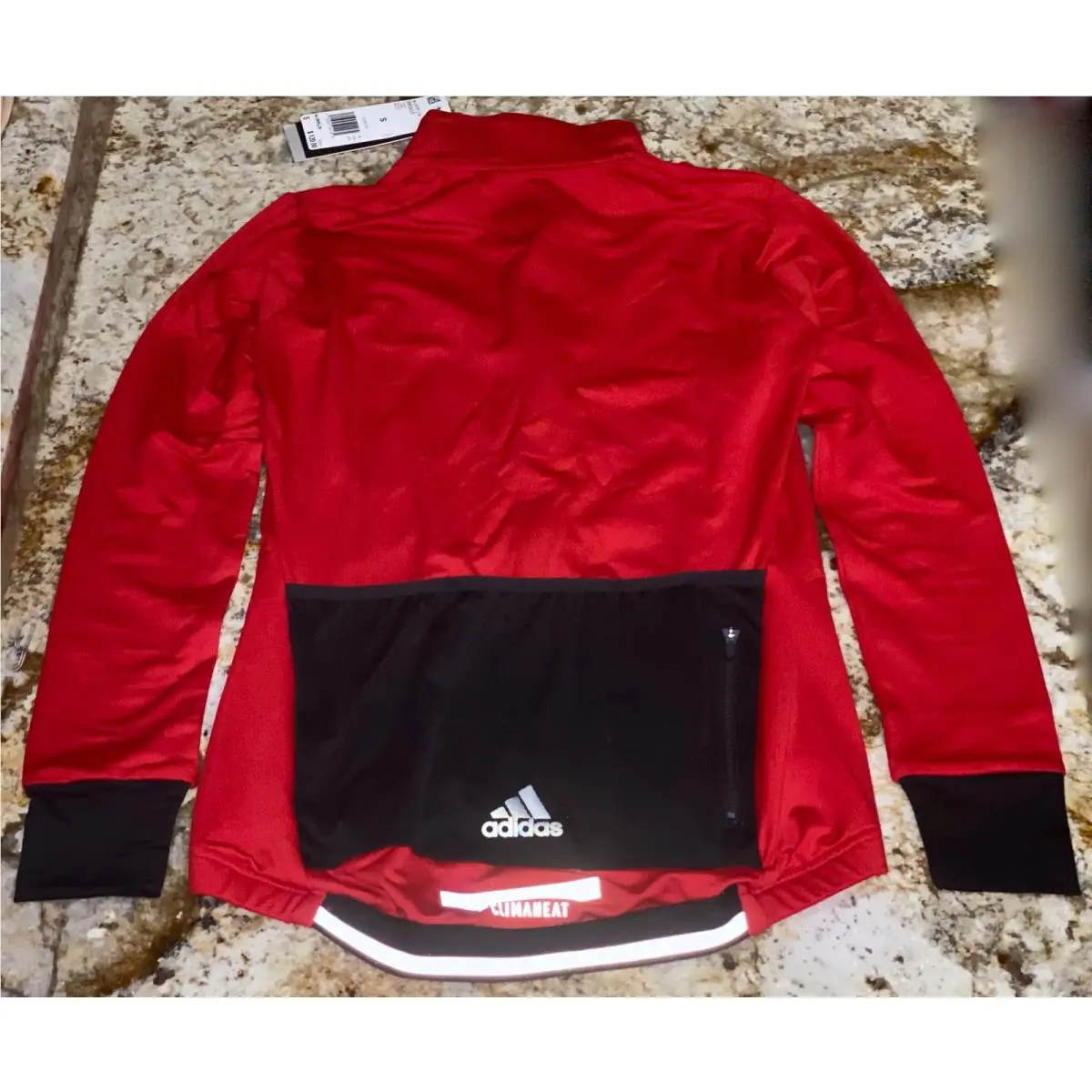 Adidas clothing - ADIDAS Climaheat Triathlon Cycling Red Black Winter L/S Jersey - BR9935 - Red 4