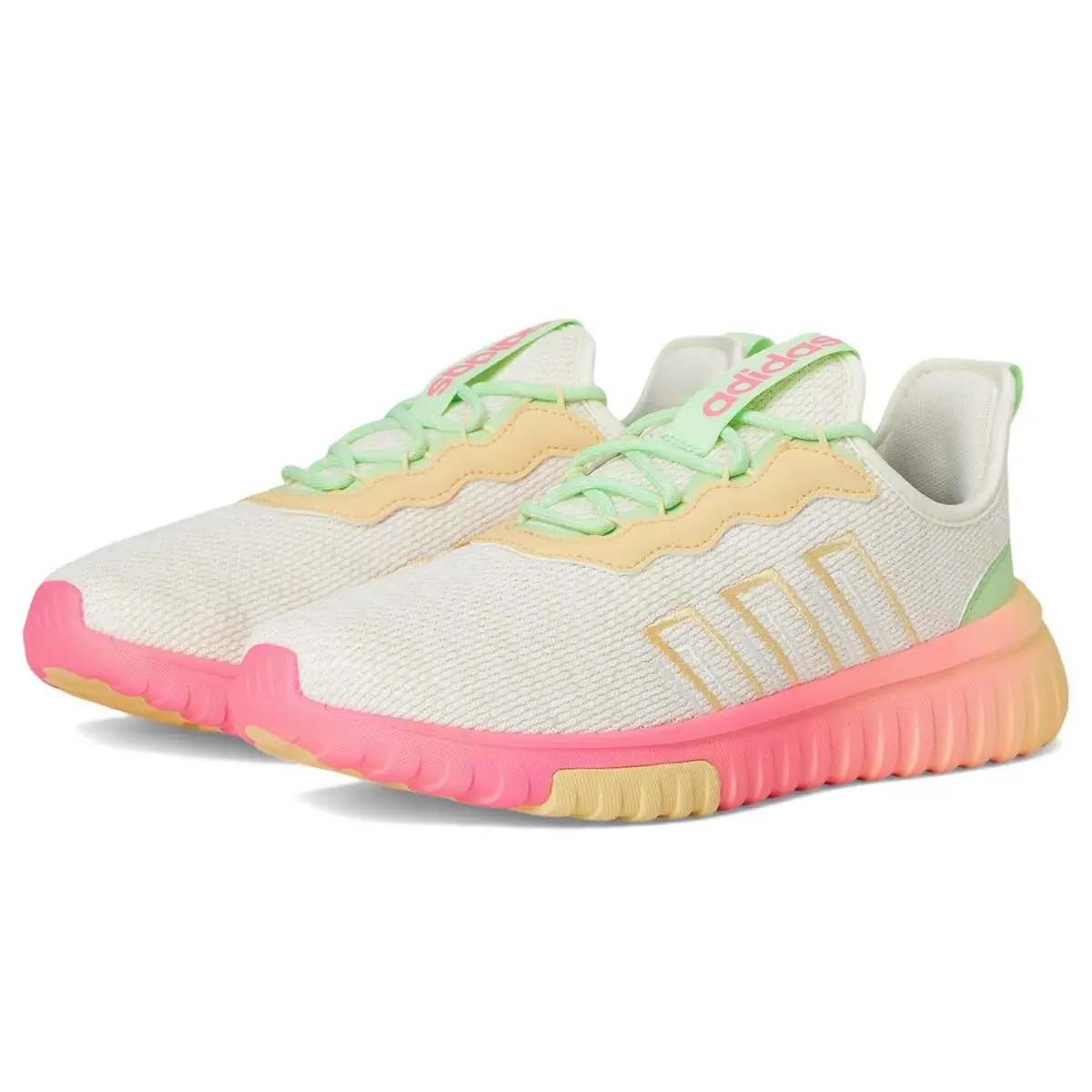 Children Unisex Shoes  Kids Kaptir Flow 2.0 Shoes Little Kid/big Kid Off White/Wonder White/Lucid Pink by Adidas