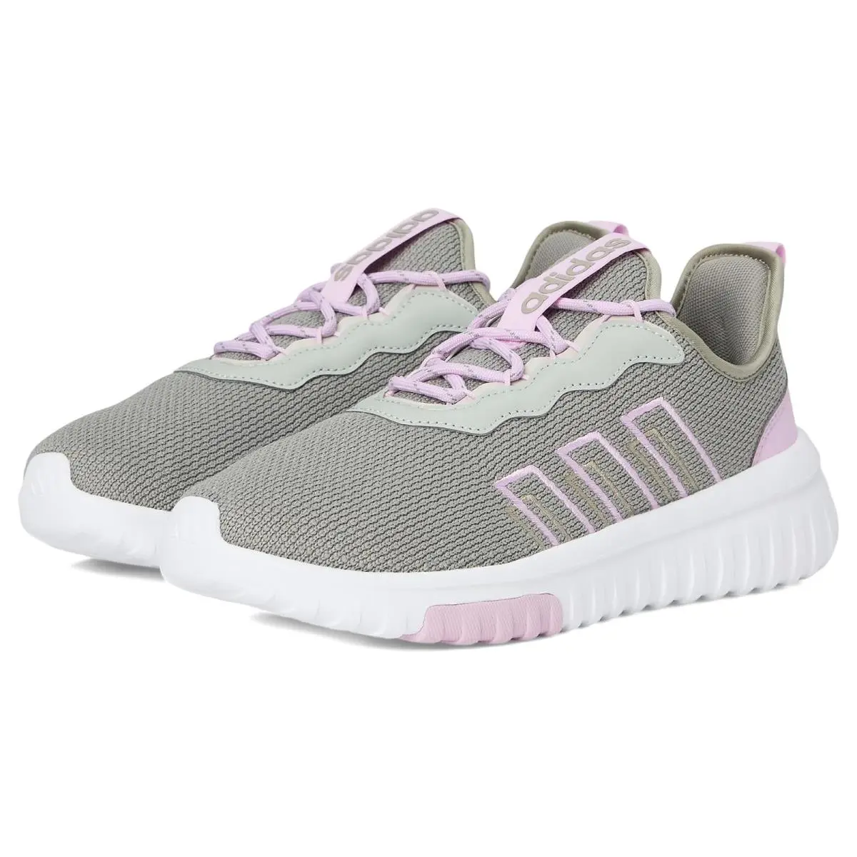 Children Unisex Shoes  Kids Kaptir Flow 2.0 Shoes Little Kid/big Kid Silver Pebble/Bliss Lilac/Wonder Silver by Adidas