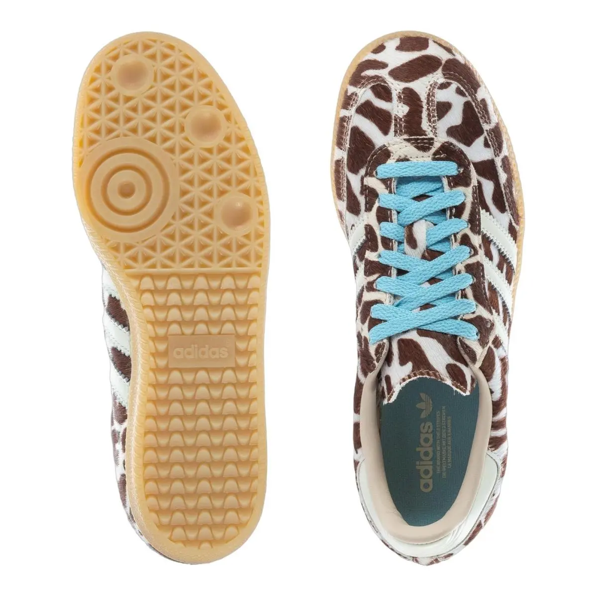Adidas shoes - Samba Og - Samba - KI6669 - (Fuzzy Giraffe) Crystal Linen/Ivory/Brown/Gum 2