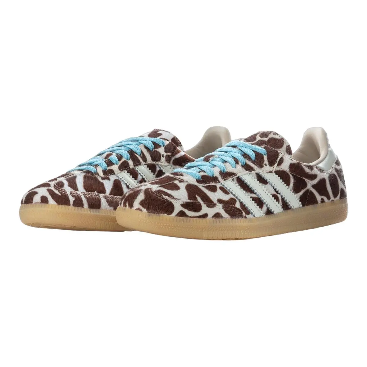 Adidas shoes - Samba Og - Samba - KI6669 - (Fuzzy Giraffe) Crystal Linen/Ivory/Brown/Gum 9