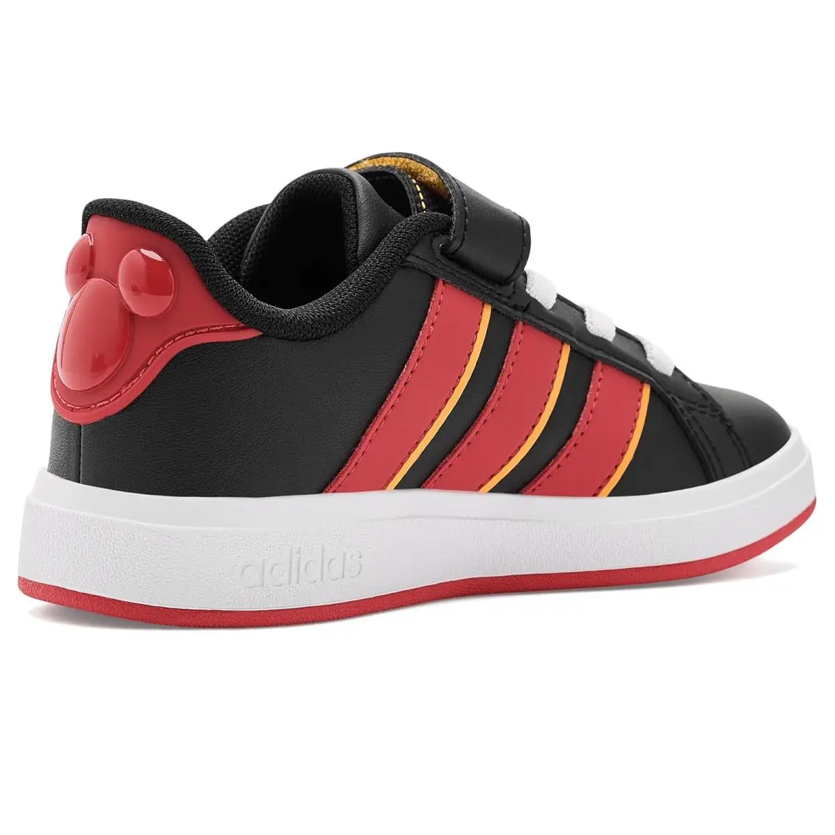 Adidas shoes - Black/Pure Ruby/Crew Yellow 8