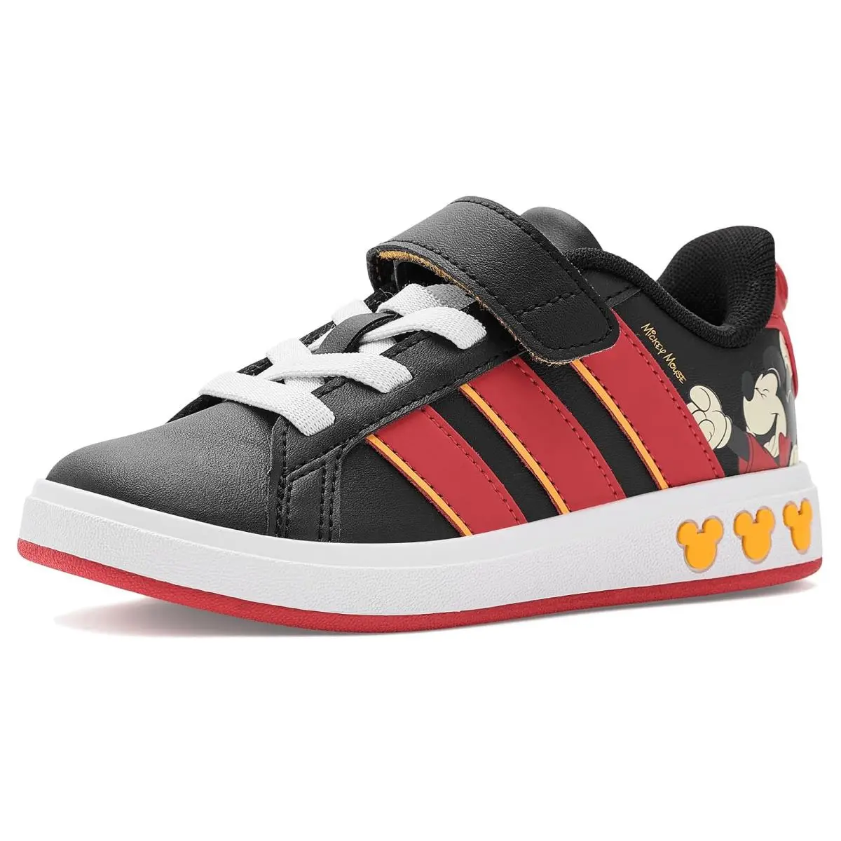Adidas shoes - Black/Pure Ruby/Crew Yellow 6