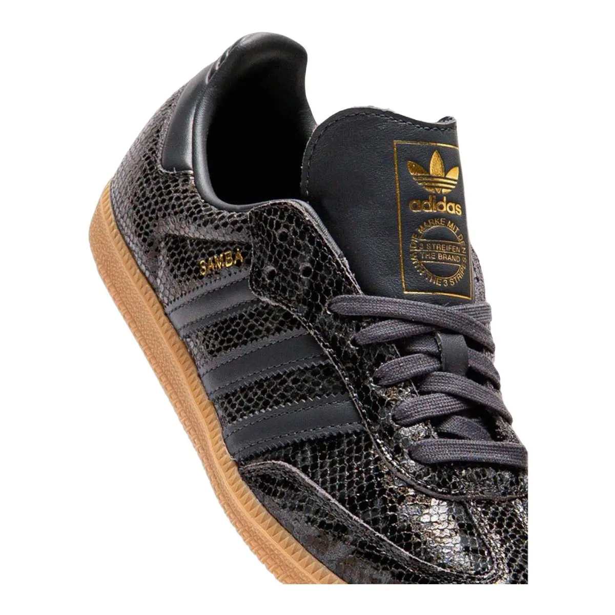 Adidas shoes - Samba Og Faux Snakeskin - Samba Faux Snakeskin - JQ3532 - Core Black/Grey Six/Gum 3 3