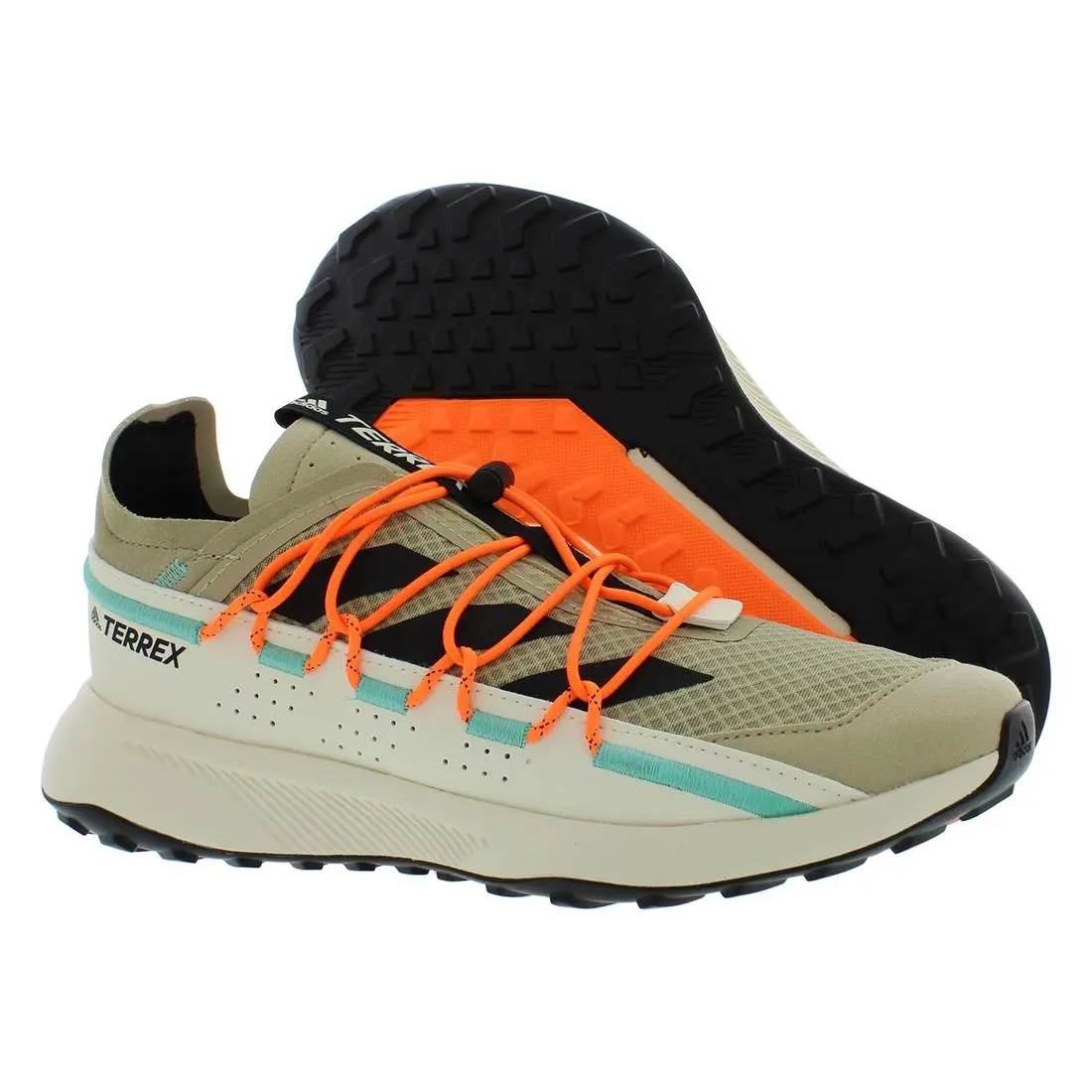 Adidas shoes - Khaki/Orange, Main: Beige 4