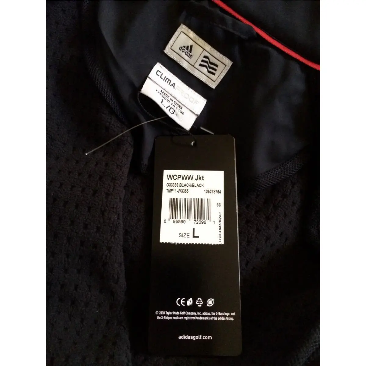 Adidas clothing - ADIDAS WCPWW ClimaProof Wind-Warm 3 Layer - O33386 - Black 3
