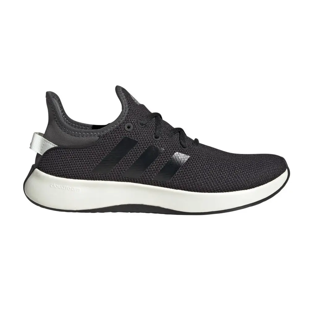 Adidas Cloudfoam Pure Womens Black Sneakers Athletic Shoes JI4876 - Black