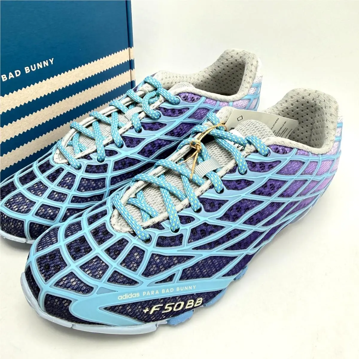 Adidas shoes - F50 Ghost Sprint Bad Bunny - KI9450 - Dark Marine/Light Blue/Clear Sky 8