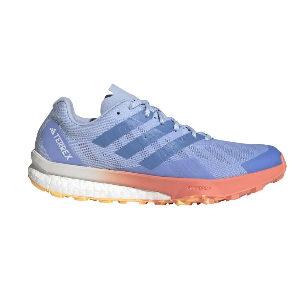 Terrex Speed Ultra Trail Running Womens Blue Sneakers Athletic Shoes HR1 by Adidas