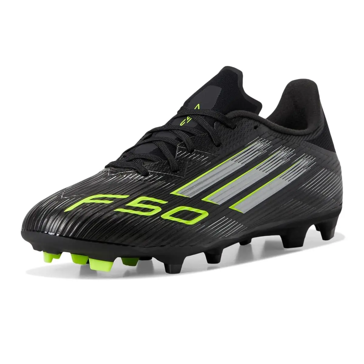 Adidas shoes - Black/Iron Metallic/Lucid Lemon 12